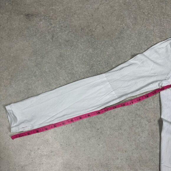 Nike Dri Fit Athletic Long Sleeve Top XS Grey Mesh Long Sleeves Lightweight Base - Picture 11 of 16
